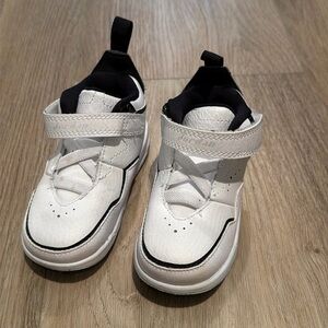 Black and white toddler Jordan shoes